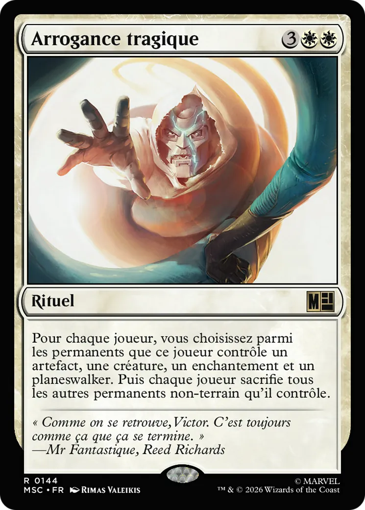 Arrogance tragique — Marvel Super Heroes Commander — Magic: The Gathering