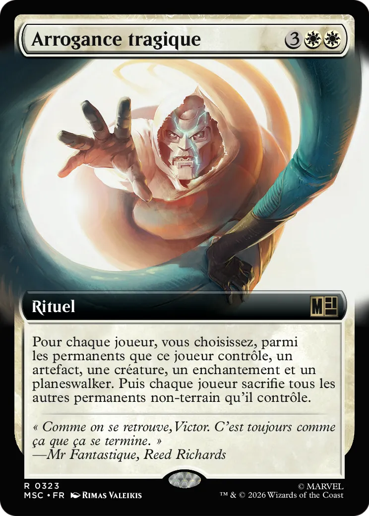 Arrogance tragique — Marvel Super Heroes Commander — Magic: The Gathering