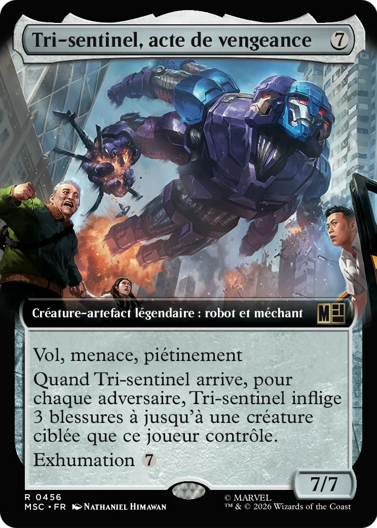 Tri-sentinel, acte de vengeance — Marvel Super Heroes Commander — Magic: The Gathering