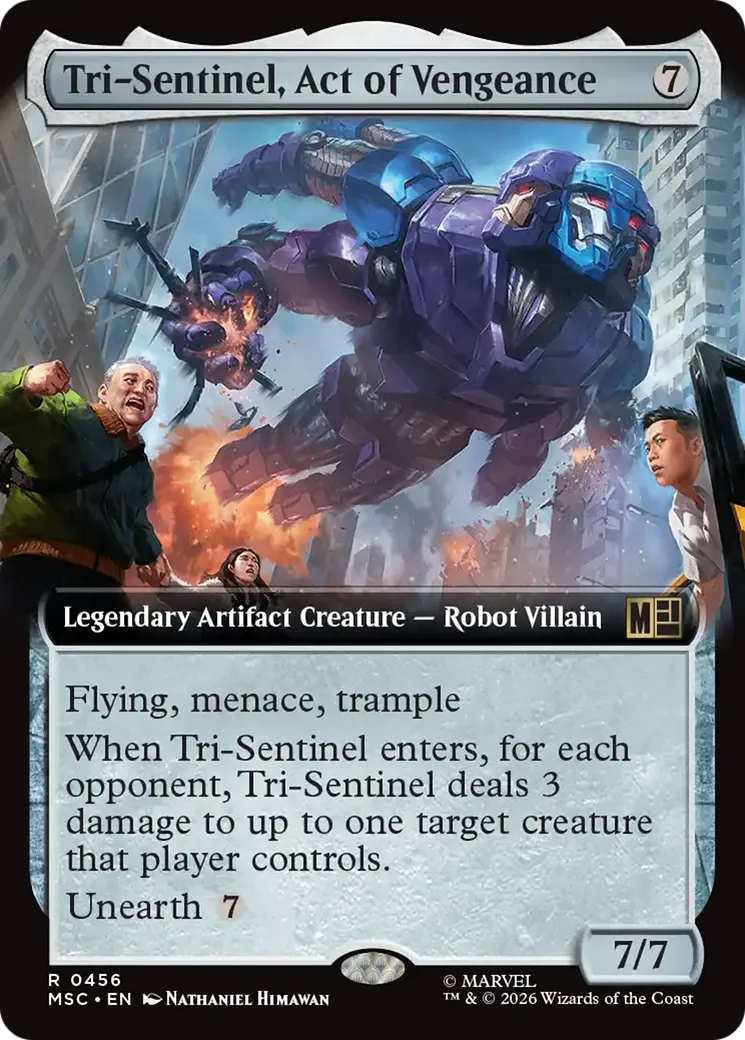 Tri-Sentinel, Act of Vengeance — Marvel Super Heroes Commander — Magic: The Gathering