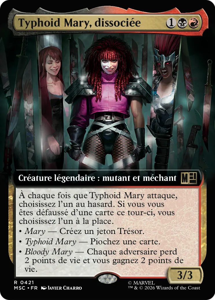 Typhoid Mary, dissociée — Marvel Super Heroes Commander — Magic: The Gathering