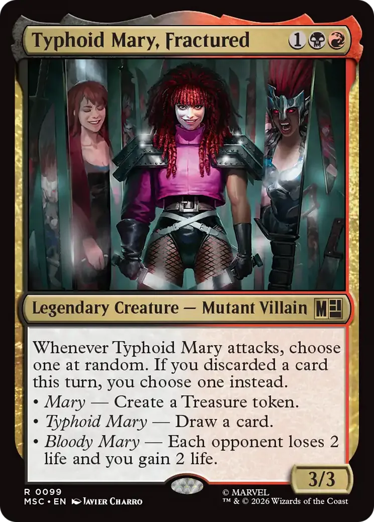 Typhoid Mary, dissociée — Marvel Super Heroes Commander — Magic: The Gathering