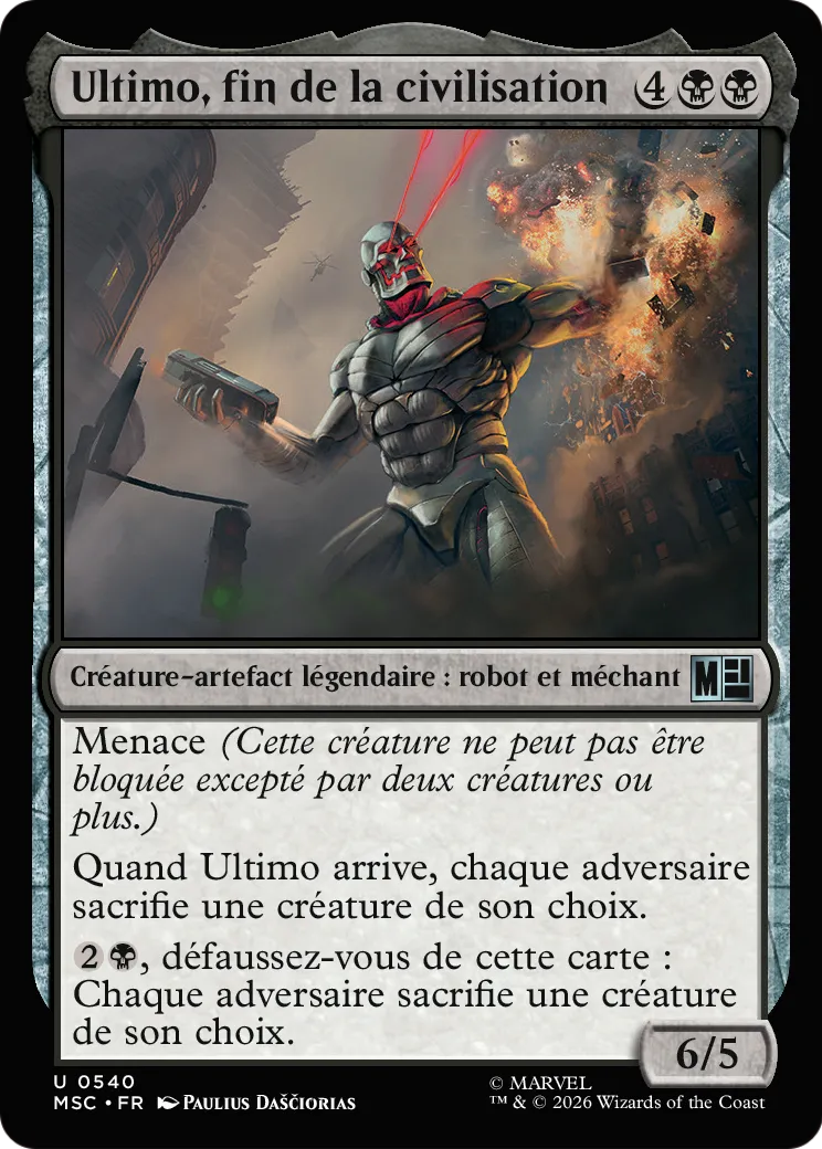 Ultimo, fin de la civilisation — Marvel Super Heroes Commander — Magic: The Gathering
