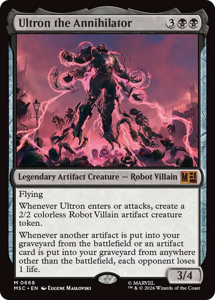 Ultron l'annihilateur — Marvel Super Heroes Commander — Magic: The Gathering