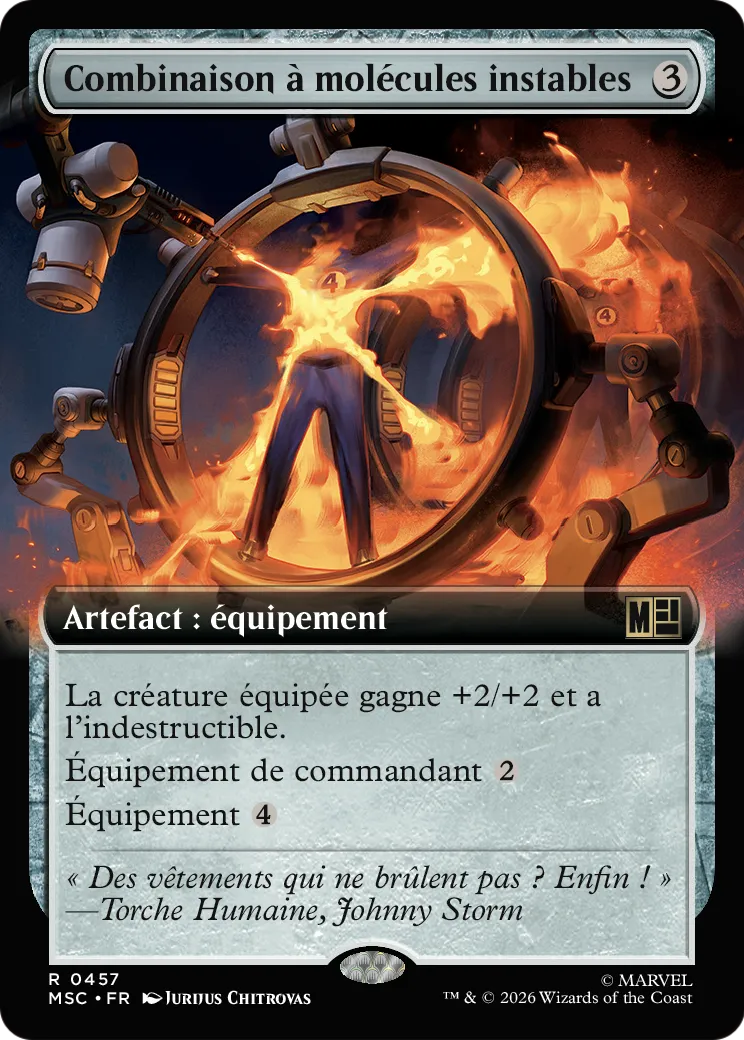 Combinaison à molécules instables — Marvel Super Heroes Commander — Magic: The Gathering