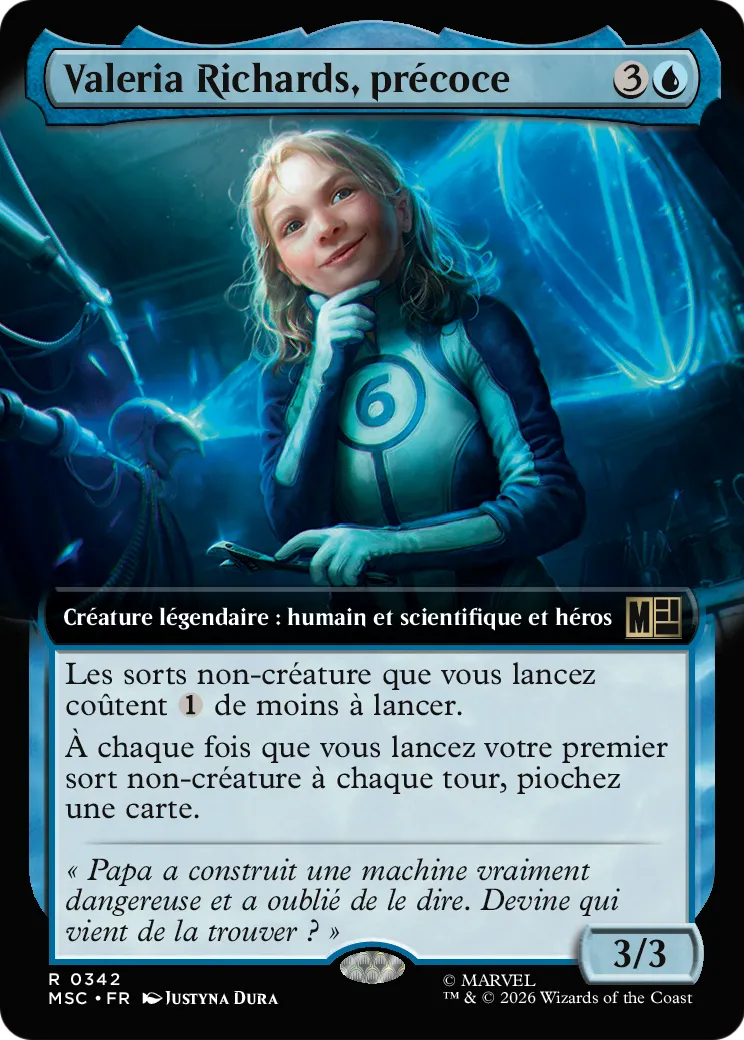 Valeria Richards, précoce — Marvel Super Heroes Commander — Magic: The Gathering