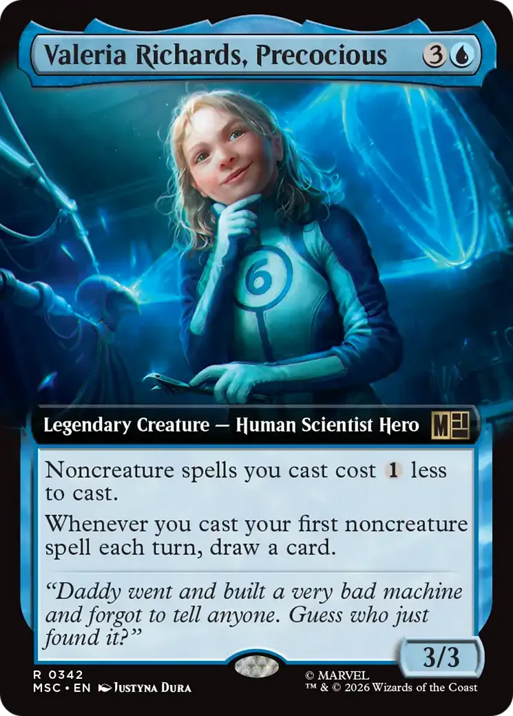 Valeria Richards, Precocious — Marvel Super Heroes Commander — Magic: The Gathering