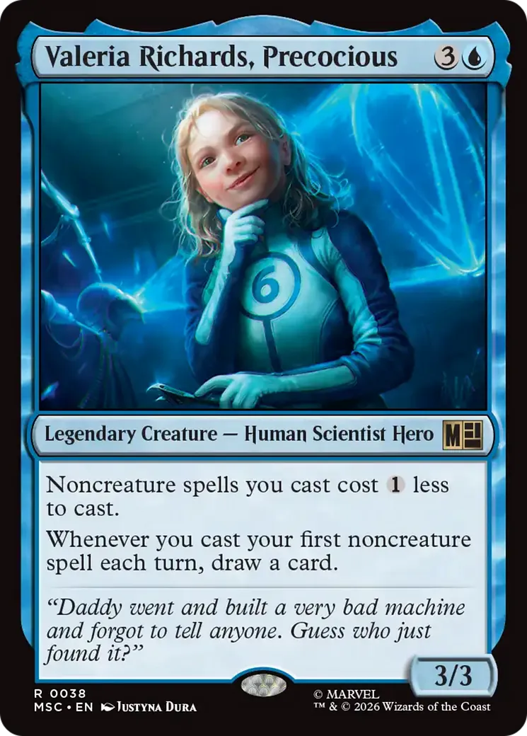 Valeria Richards, précoce — Marvel Super Heroes Commander — Magic: The Gathering