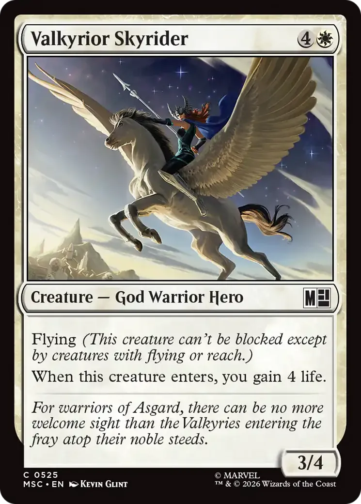 Cavalière céleste du Valkyrior — Marvel Super Heroes Commander — Magic: The Gathering