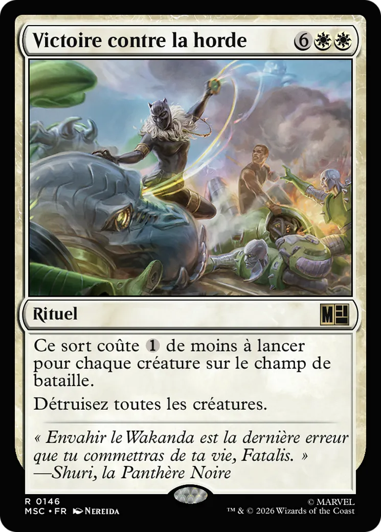 Victoire contre la horde — Marvel Super Heroes Commander — Magic: The Gathering
