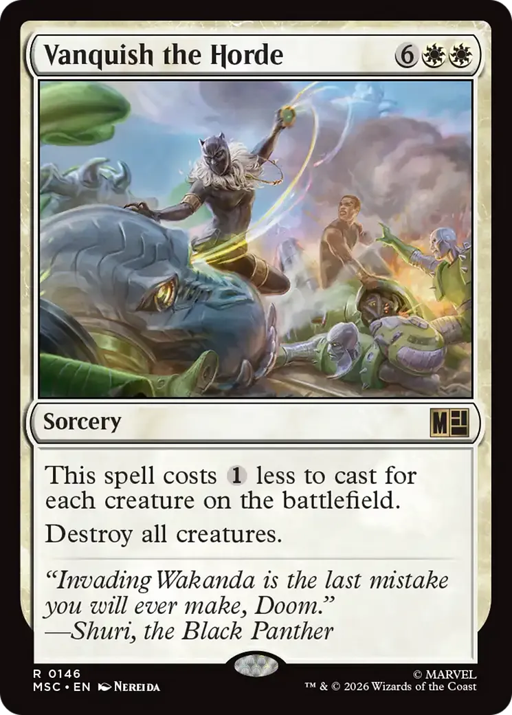 Vanquish the Horde — Marvel Super Heroes Commander — Magic: The Gathering