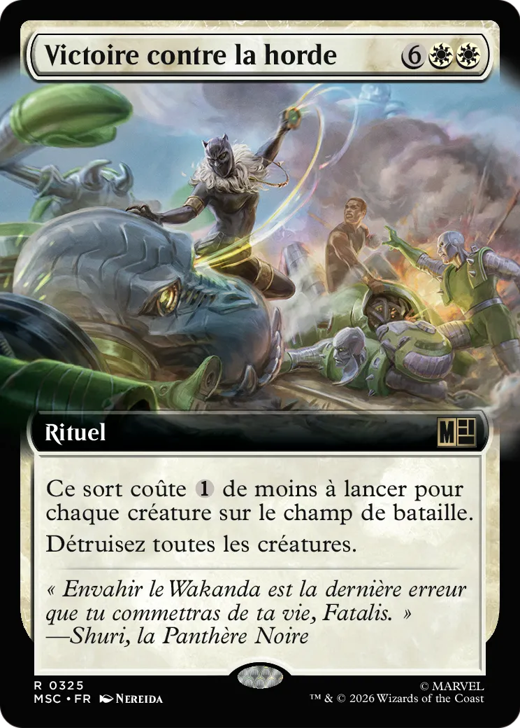 Victoire contre la horde — Marvel Super Heroes Commander — Magic: The Gathering