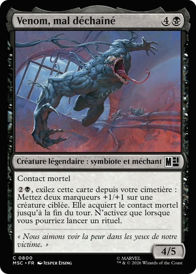 Venom, mal déchaîné — Marvel Super Heroes Commander — Magic: The Gathering