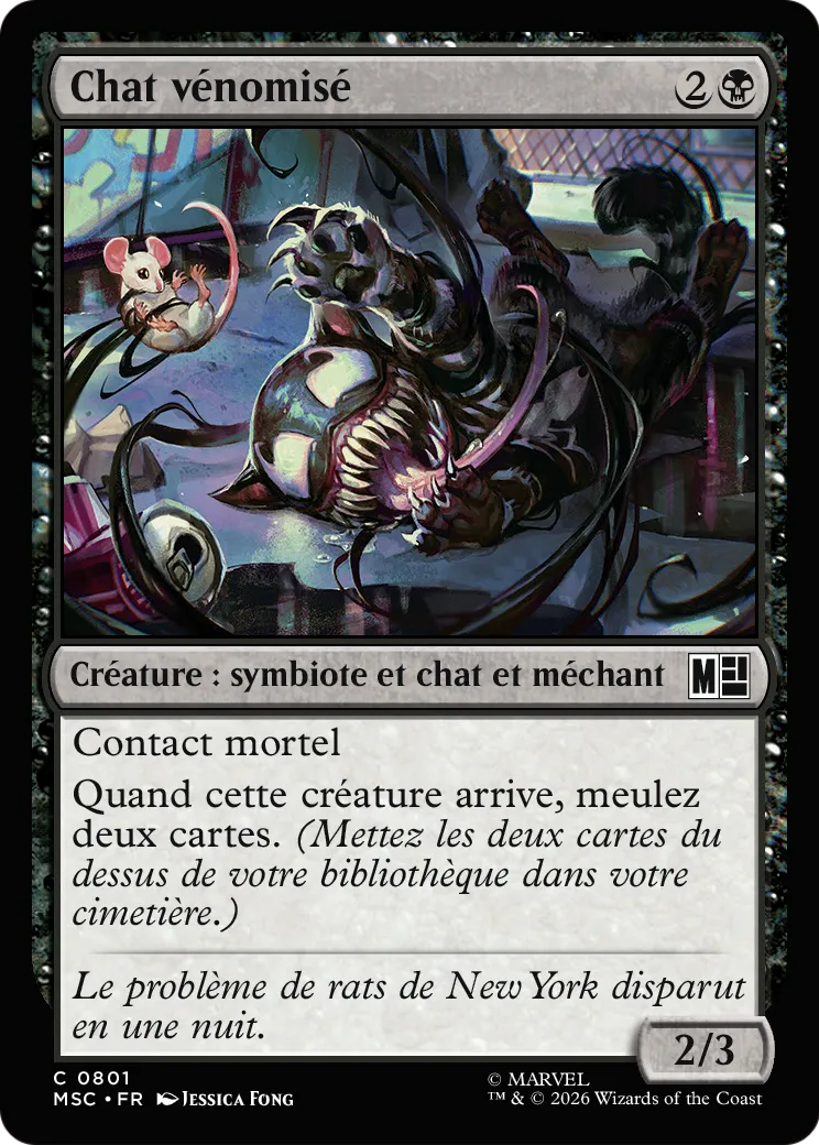 Chat vénomisé — Marvel Super Heroes Commander — Magic: The Gathering