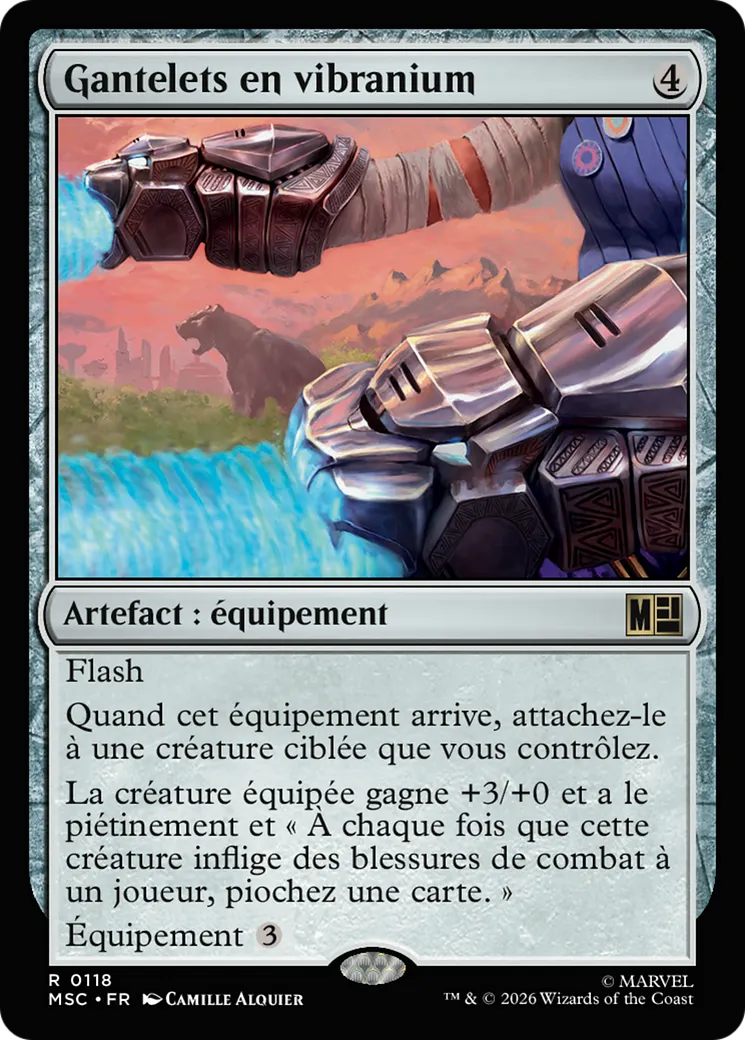 Gantelets en vibranium — Marvel Super Heroes Commander — Magic: The Gathering