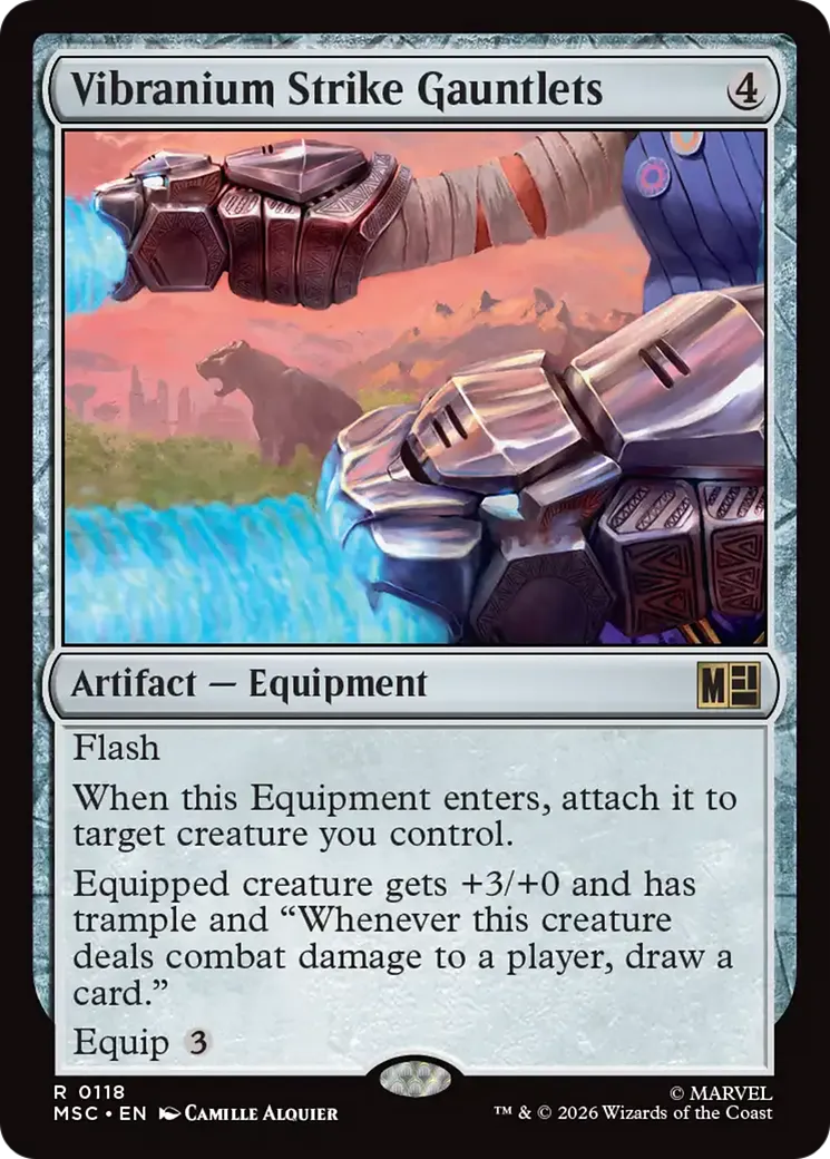 Vibranium Strike Gauntlets — Marvel Super Heroes Commander — Magic: The Gathering