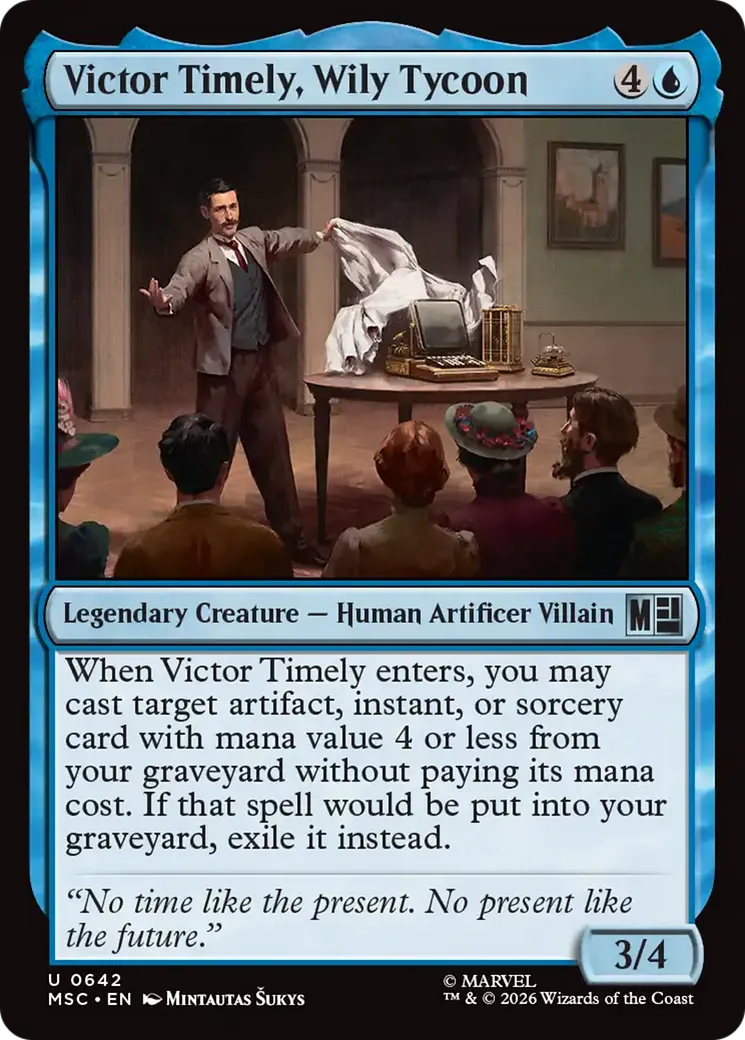 Victor Timely, Wily Tycoon — Marvel Super Heroes Commander — Magic: The Gathering