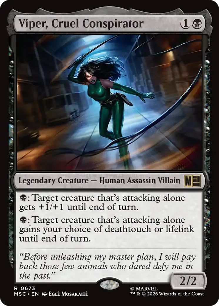 Viper, conspiratrice cruelle — Marvel Super Heroes Commander — Magic: The Gathering