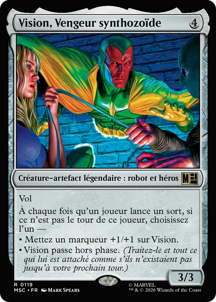 Vision, Vengeur synthozoïde — Marvel Super Heroes Commander — Magic: The Gathering