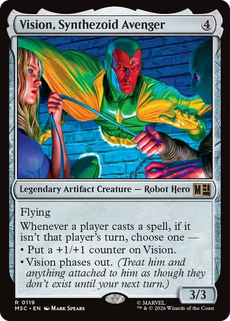Vision, Synthezoid Avenger — Marvel Super Heroes Commander — Magic: The Gathering