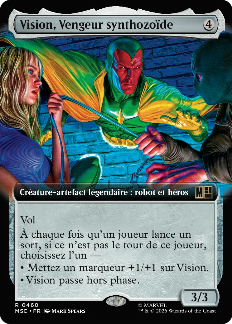 Vision, Vengeur synthozoïde — Marvel Super Heroes Commander — Magic: The Gathering