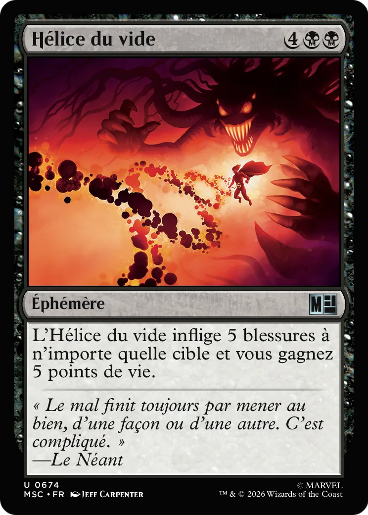 Hélice du vide — Marvel Super Heroes Commander — Magic: The Gathering