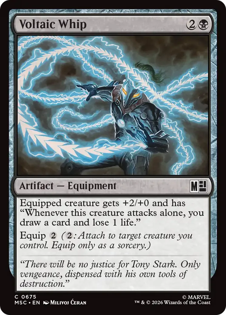 Fouet voltaïque — Marvel Super Heroes Commander — Magic: The Gathering