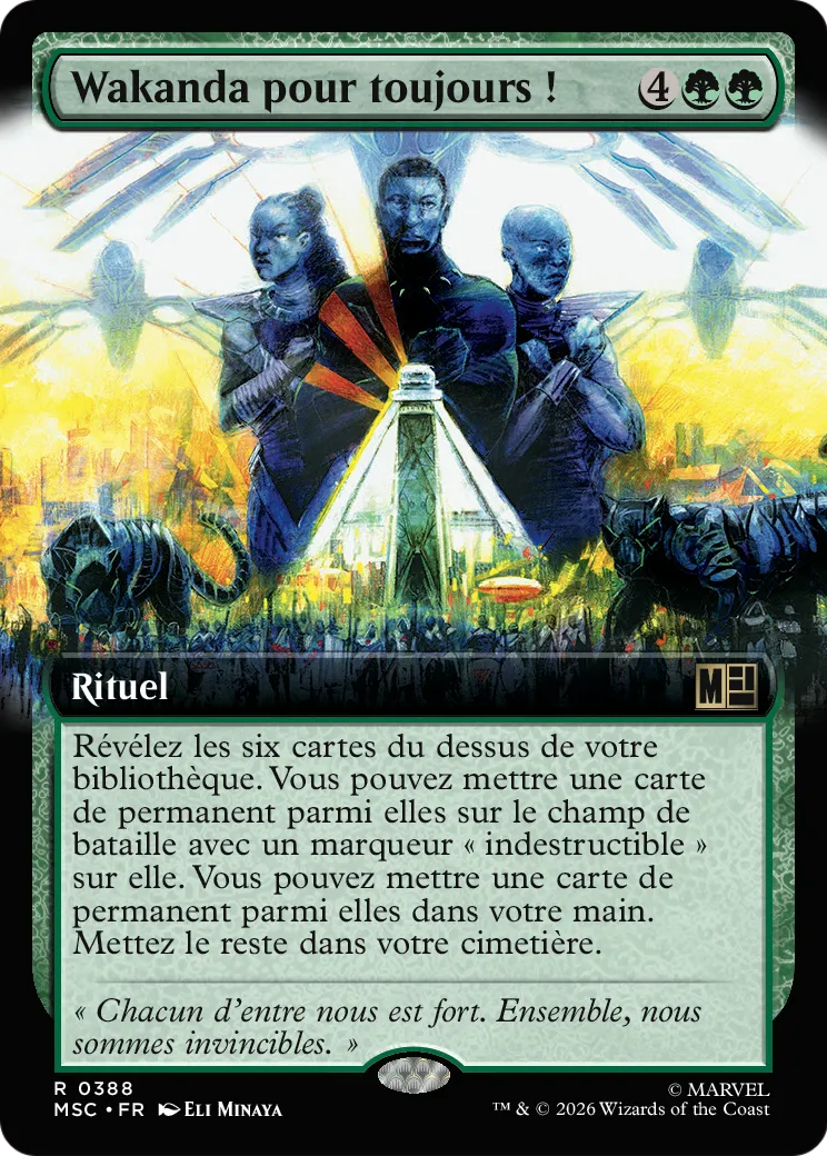 Wakanda pour toujours ! — Marvel Super Heroes Commander — Magic: The Gathering
