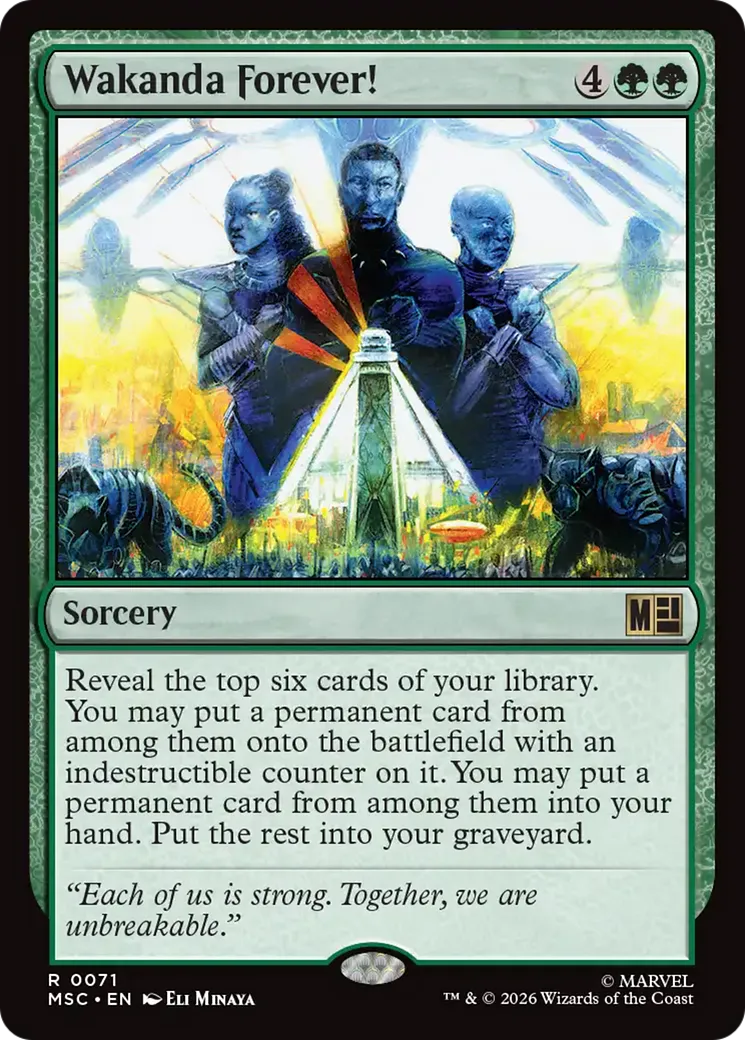 Wakanda Forever! — Marvel Super Heroes Commander — Magic: The Gathering