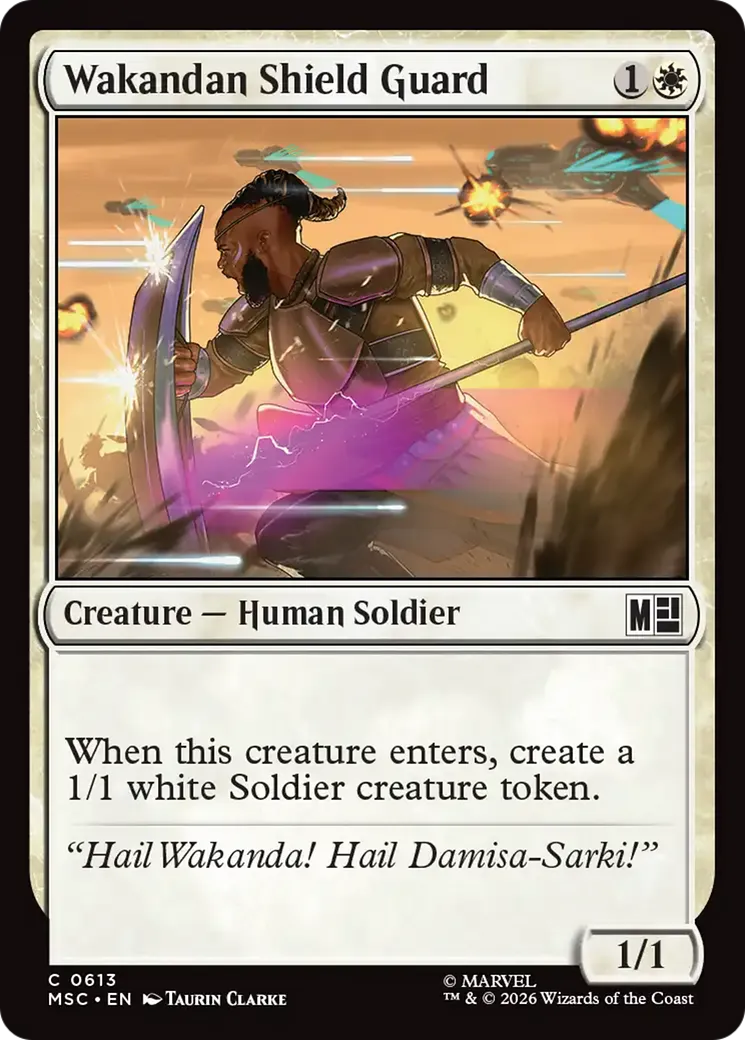 Wakandan Shield Guard — Marvel Super Heroes Commander — Magic: The Gathering