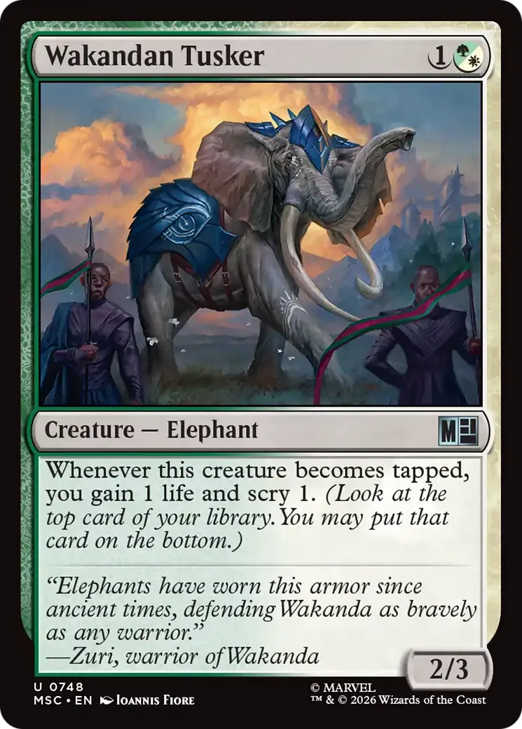 Terrocorne wakandais — Marvel Super Heroes Commander — Magic: The Gathering