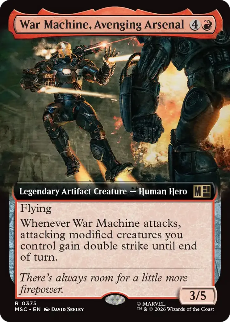 War Machine, Avenging Arsenal — Marvel Super Heroes Commander — Magic: The Gathering