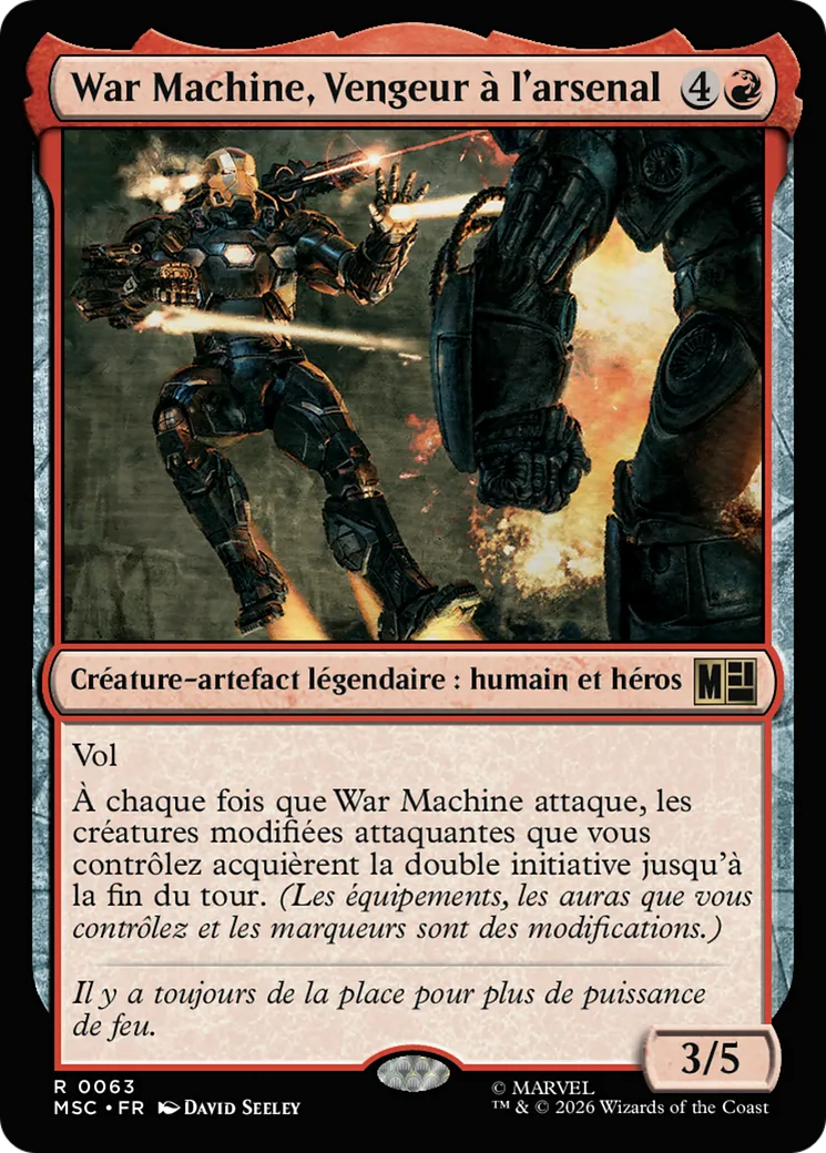 War Machine, Vengeur à l'arsenal — Marvel Super Heroes Commander — Magic: The Gathering