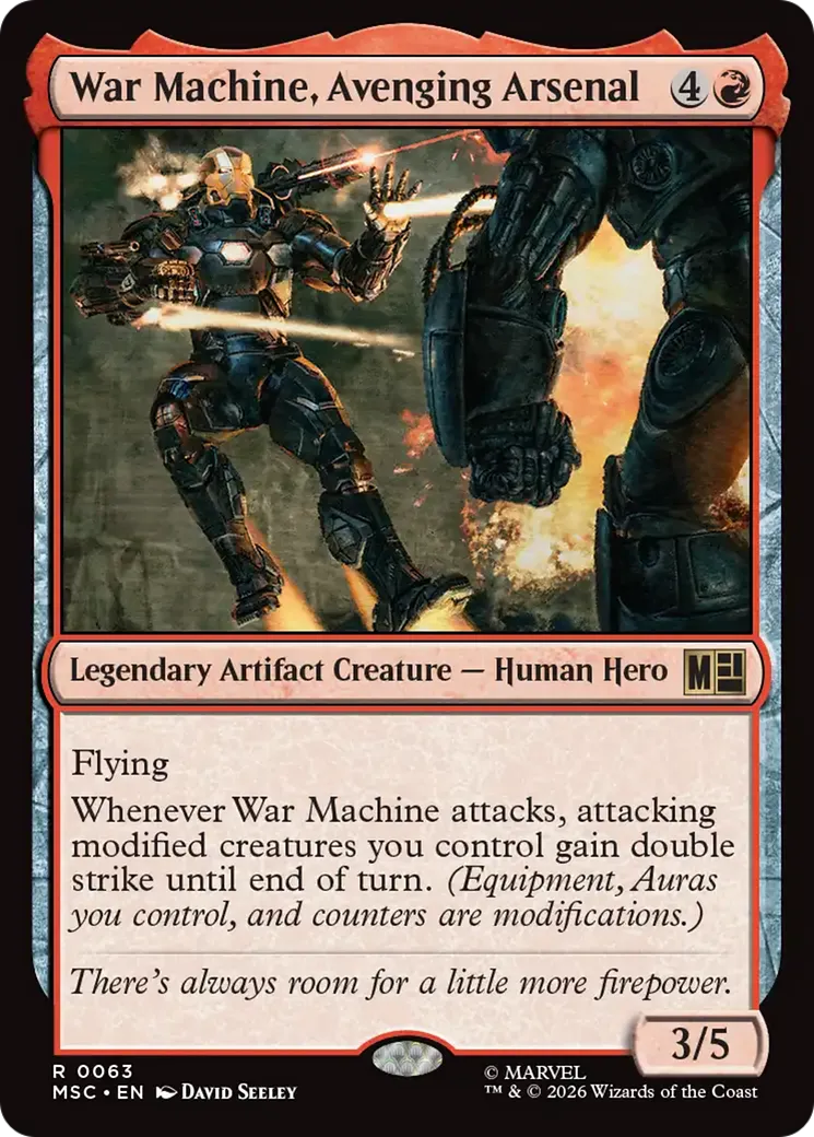 War Machine, Vengeur à l'arsenal — Marvel Super Heroes Commander — Magic: The Gathering