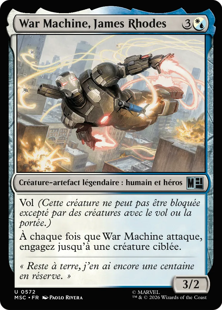 War Machine, James Rhodes — Marvel Super Heroes Commander — Magic: The Gathering