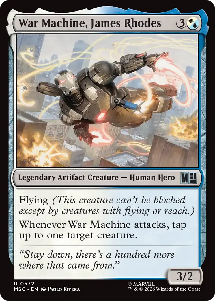 War Machine, James Rhodes — Marvel Super Heroes Commander — Magic: The Gathering