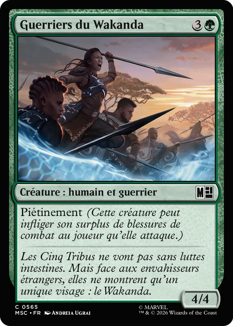 Guerriers du Wakanda — Marvel Super Heroes Commander — Magic: The Gathering