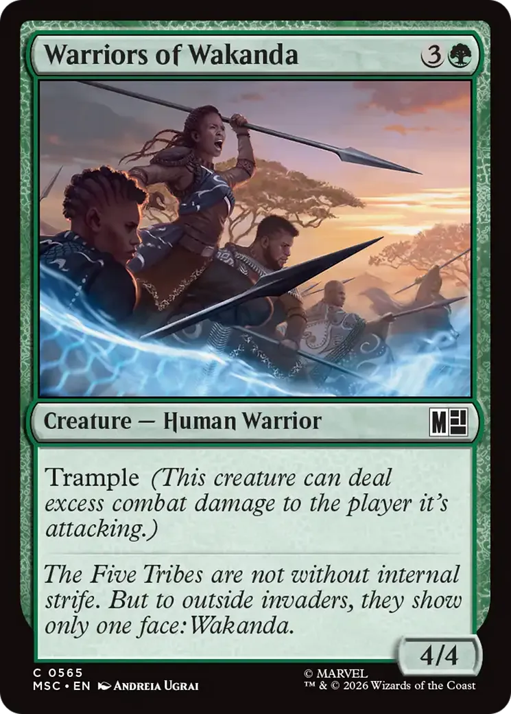 Warriors of Wakanda — Marvel Super Heroes Commander — Magic: The Gathering