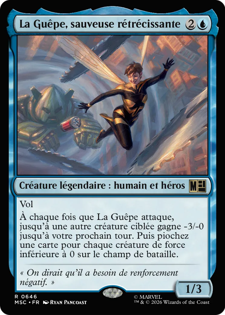 La Guêpe, sauveuse rétrécissante — Marvel Super Heroes Commander — Magic: The Gathering
