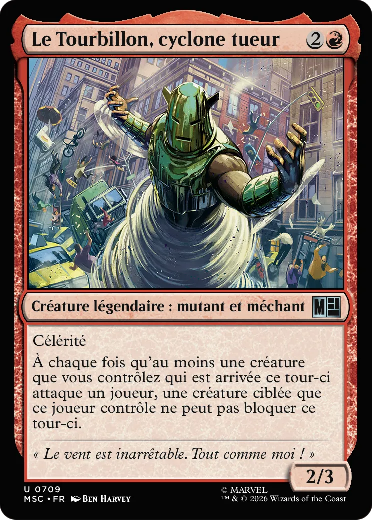 Le Tourbillon, cyclone tueur — Marvel Super Heroes Commander — Magic: The Gathering