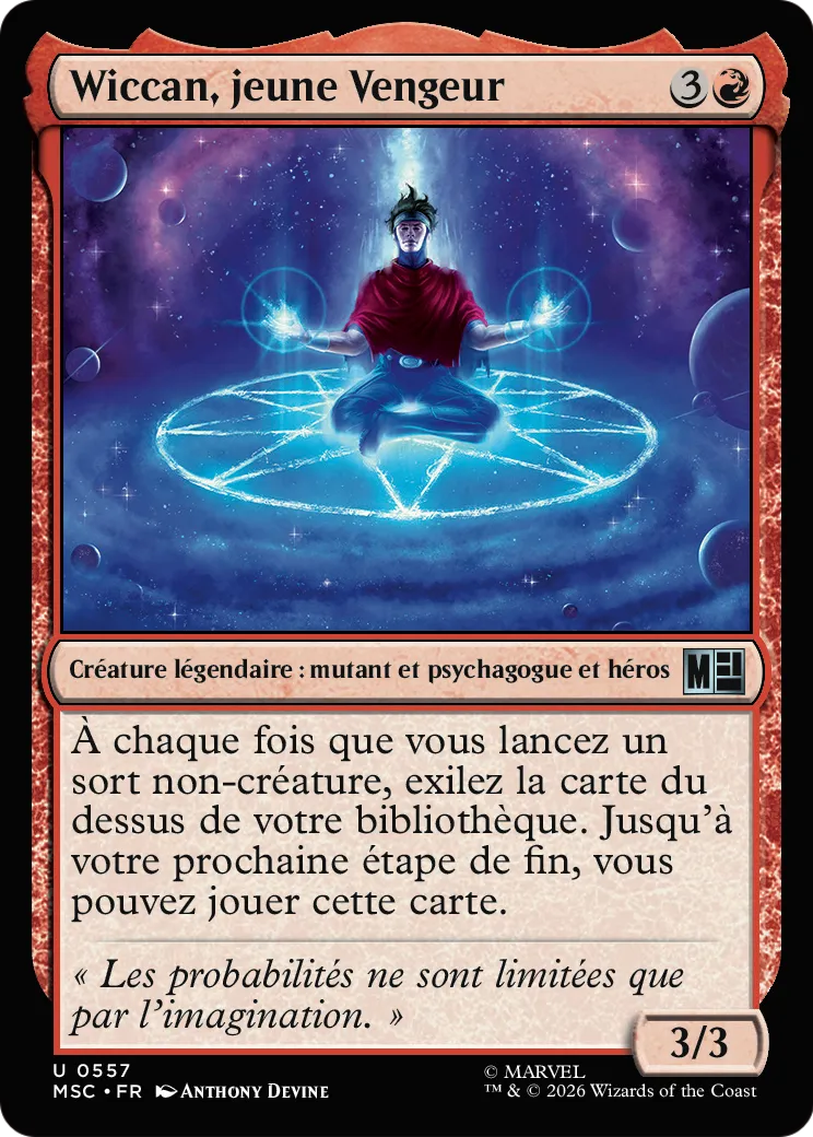 Wiccan, jeune Vengeur — Marvel Super Heroes Commander — Magic: The Gathering