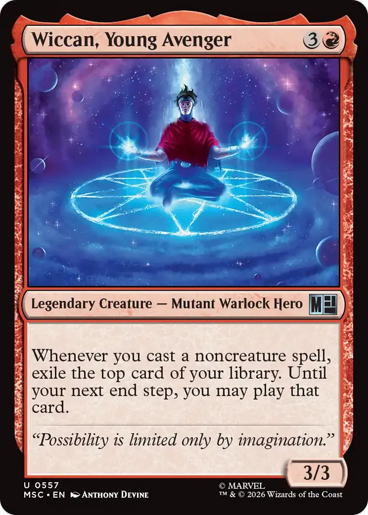 Wiccan, Young Avenger — Marvel Super Heroes Commander — Magic: The Gathering