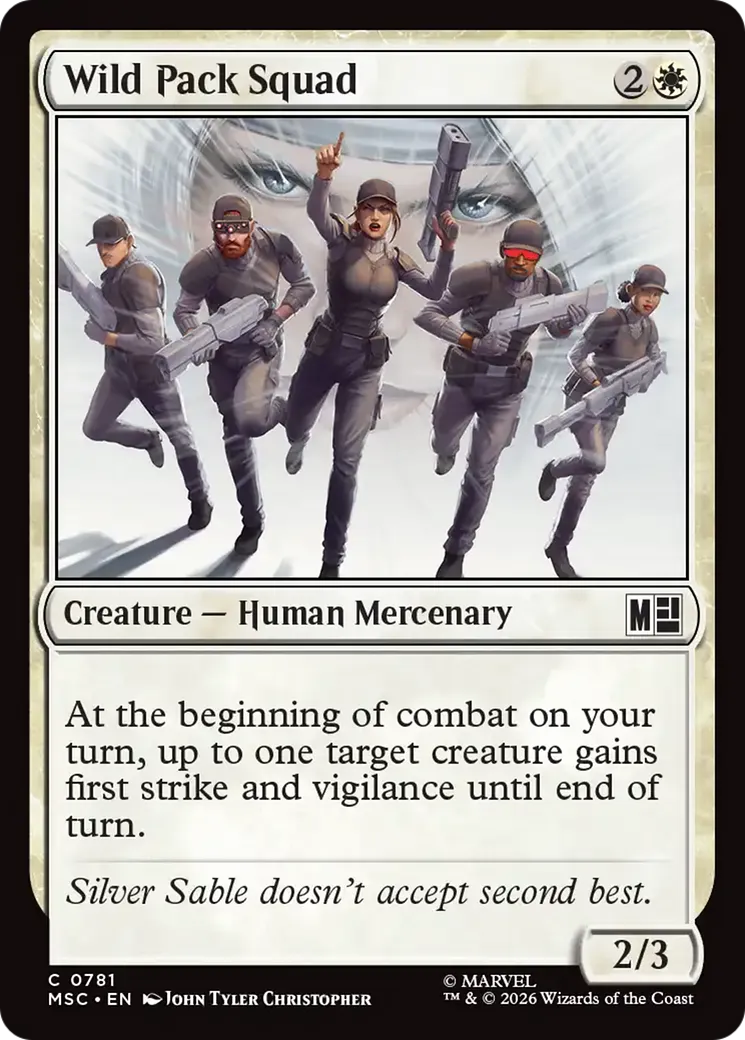 Wild Pack Squad from Marvel Super Heroes Commander - Magic: The Gathering