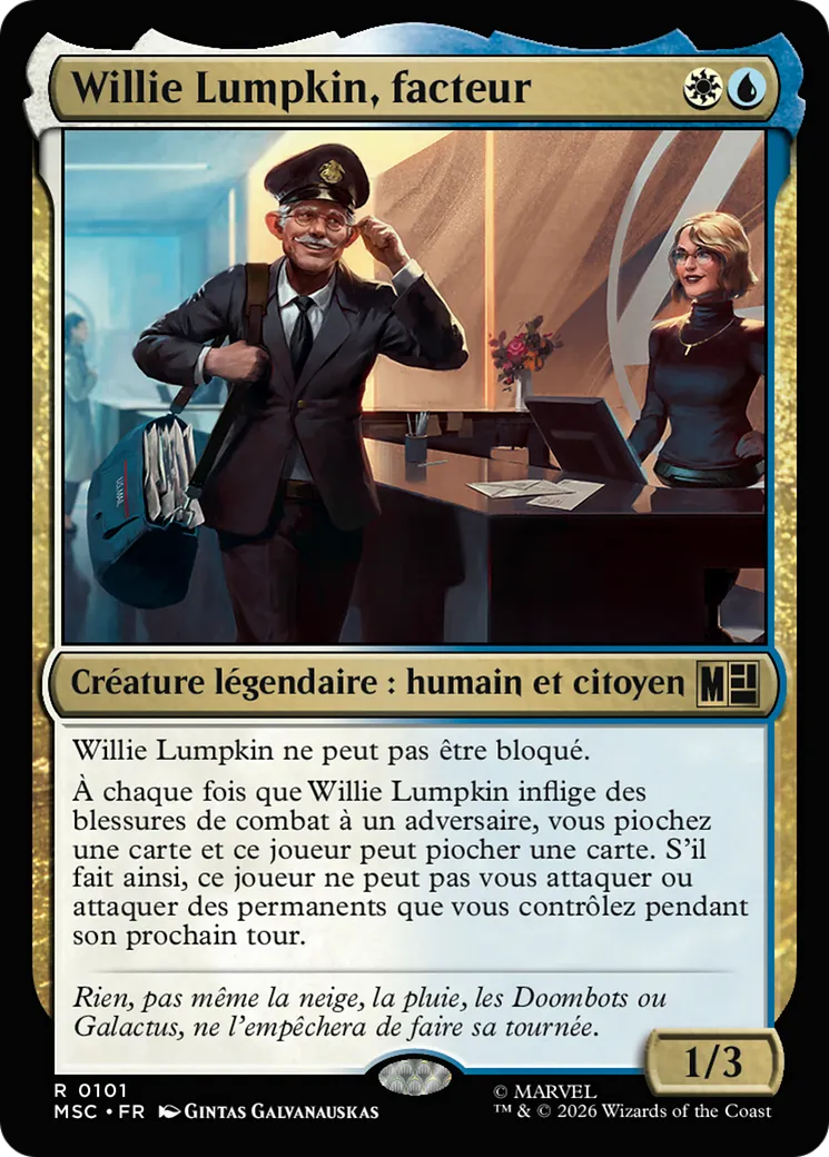 Willie Lumpkin, facteur — Marvel Super Heroes Commander — Magic: The Gathering