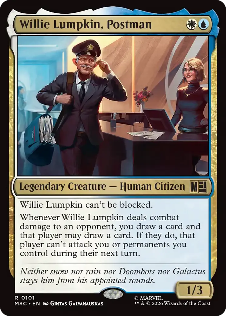 Willie Lumpkin, facteur — Marvel Super Heroes Commander — Magic: The Gathering