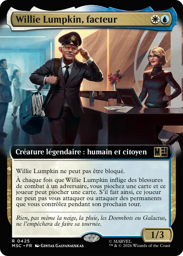Willie Lumpkin, facteur — Marvel Super Heroes Commander — Magic: The Gathering
