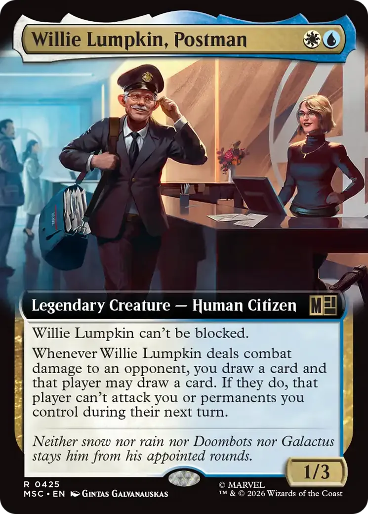 Willie Lumpkin, Postman — Marvel Super Heroes Commander — Magic: The Gathering