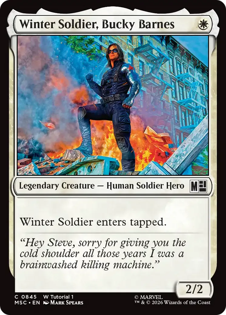 Winter Soldier, Bucky Barnes — Marvel Super Heroes Commander — Magic: The Gathering