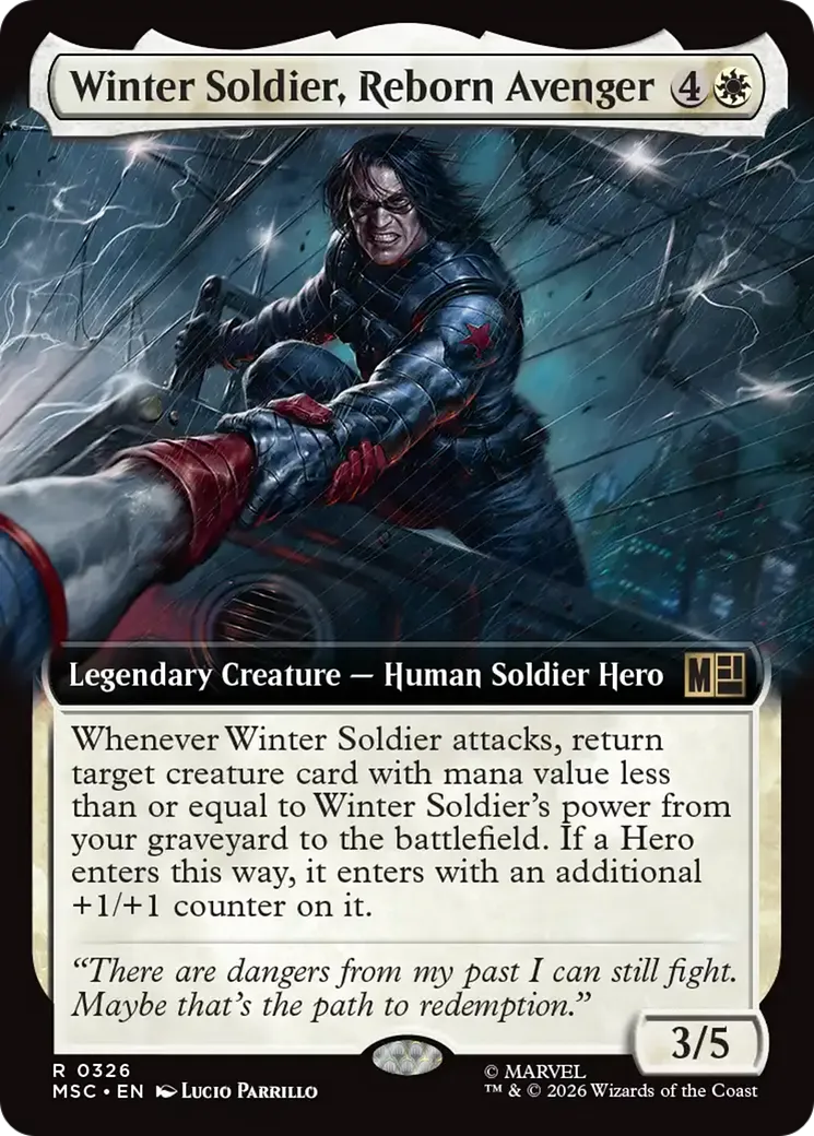 Winter Soldier, Reborn Avenger — Marvel Super Heroes Commander — Magic: The Gathering