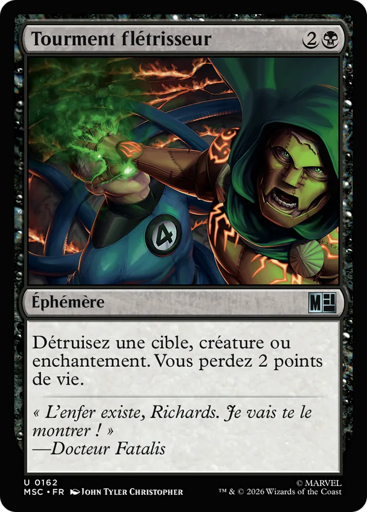 Tourment flétrisseur — Marvel Super Heroes Commander — Magic: The Gathering